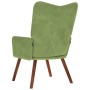 Sillón de relax de terciopelo verde claro en Sillones | Comprar online en Foru.es