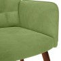 Sillón de relax de terciopelo verde claro en Sillones | Comprar online en Foru.es
