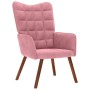 Sillón de relax de terciopelo rosa en Sillones | Comprar online en Foru.es