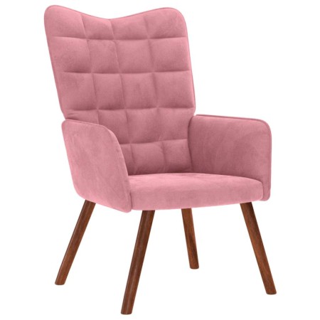 Sillón de relax de terciopelo rosa en Sillones | Comprar online en Foru.es