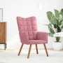 Sillón de relax de terciopelo rosa en Sillones | Comprar online en Foru.es