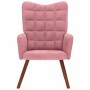 Sillón de relax de terciopelo rosa en Sillones | Comprar online en Foru.es
