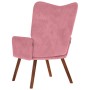 Sillón de relax de terciopelo rosa en Sillones | Comprar online en Foru.es