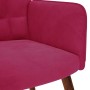 Sillón de relax de terciopelo rojo vino tinto en Sillones | Comprar online en Foru.es