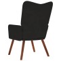 Sillón de relax de terciopelo negro en Sillones | Comprar online en Foru.es