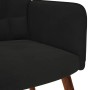 Sillón de relax de terciopelo negro en Sillones | Comprar online en Foru.es