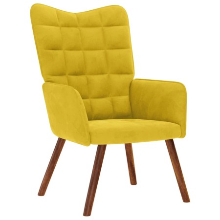 Sillón de relax terciopelo amarillo en Sillones | Comprar online en Foru.es