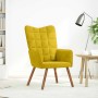 Sillón de relax terciopelo amarillo en Sillones | Comprar online en Foru.es