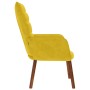 Sillón de relax terciopelo amarillo en Sillones | Comprar online en Foru.es
