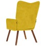 Sillón de relax terciopelo amarillo en Sillones | Comprar online en Foru.es