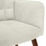 Sillón de relax de terciopelo crema en Sillones | Comprar online en Foru.es