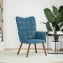 Sillón de relax de terciopelo azul en Sillones | Comprar online en Foru.es