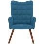 Sillón de relax de terciopelo azul en Sillones | Comprar online en Foru.es