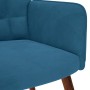 Sillón de relax de terciopelo azul en Sillones | Comprar online en Foru.es