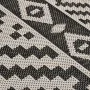 Alfombra de exterior de tejido plano rayas negras 160x230 cm de vidaXL, Alfombras - Ref: Foro24-340853, Precio: 59,62 €, Desc...