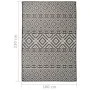 Alfombra de exterior de tejido plano rayas negras 160x230 cm de vidaXL, Alfombras - Ref: Foro24-340853, Precio: 59,62 €, Desc...