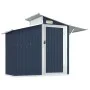 Cobertizo de jardín acero galvanizado antracita 270x130x208,5cm de vidaXL, Cobertizos - Ref: Foro24-316244, Precio: 325,74 €,...