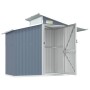 Cobertizo de jardín acero galvanizado gris 270x130x208,5 cm de vidaXL, Cobertizos - Ref: Foro24-316243, Precio: 347,32 €, Des...