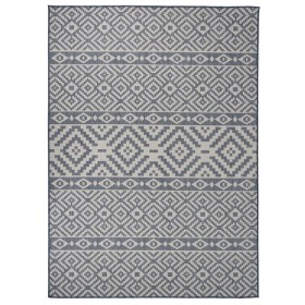 Alfombra de exterior de tejido plano rayas azules 200x280 cm de vidaXL, Alfombras - Ref: Foro24-340840, Precio: 107,19 €, Des...
