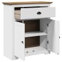 Mueble de entrada BODO blanco y marrón 80x35x90 cm en Baúles de almacenamiento | Comprar online en Foru.es