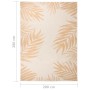 Alfombra de exterior tejido plano estampado de hoja 200x280 cm de vidaXL, Alfombras - Ref: Foro24-340861, Precio: 87,13 €, De...
