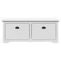 Banco de recibidor BODO blanco 114x40x45 cm en Bancos para recibidores y almacenamiento | Comprar online en Foru.es