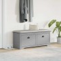Banco de recibidor BODO gris 114x40x45 cm en Bancos para recibidores y almacenamiento | Comprar online en Foru.es
