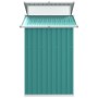 Cobertizo de jardín acero galvanizado verde 270x130x208,5 cm de vidaXL, Cobertizos - Ref: Foro24-316242, Precio: 305,50 €, De...