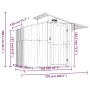Cobertizo de jardín acero galvanizado verde 270x130x208,5 cm de vidaXL, Cobertizos - Ref: Foro24-316242, Precio: 305,50 €, De...