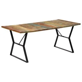 Esstisch aus recyceltem Massivholz, 180 x 90 x 76 cm von vidaXL, Küchen- und Esstische - Ref: Foro24-247946, Preis: 272,20 €,...