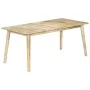 Solid mango wood dining table 180x90x76 cm by vidaXL, Kitchen and dining tables - Ref: Foro24-282720, Price: 340,16 €, Discou...