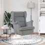 Sillón de tela gris claro 74x84x100 cm en Sillones | Comprar online en Foru.es