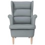 Sillón de tela gris claro 74x84x100 cm en Sillones | Comprar online en Foru.es