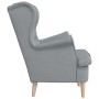 Sillón de tela gris claro 74x84x100 cm en Sillones | Comprar online en Foru.es