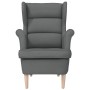 Sillón de tela gris oscuro 74x84x100 cm en Sillones | Comprar online en Foru.es