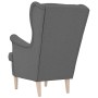 Sillón de tela gris oscuro 74x84x100 cm en Sillones | Comprar online en Foru.es