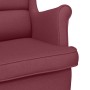 Sillón de tela rojo tinto 74x84x100 cm en Sillones | Comprar online en Foru.es