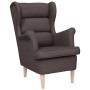 Sillón de tela marrón oscuro 74x84x100 cm en Sillones | Comprar online en Foru.es