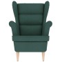 Sillón de tela verde oscuro 74x84x100 cm en Sillones | Comprar online en Foru.es