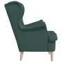 Sillón de tela verde oscuro 74x84x100 cm en Sillones | Comprar online en Foru.es