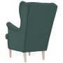 Sillón de tela verde oscuro 74x84x100 cm en Sillones | Comprar online en Foru.es