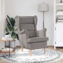 Sillón de tela gris taupe 74x84x100 cm en Sillones | Comprar online en Foru.es