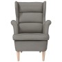 Sillón de tela gris taupe 74x84x100 cm en Sillones | Comprar online en Foru.es