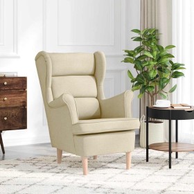 Sillón de tela crema 74x84x100 cm en Sillones | Comprar online en Foru.es