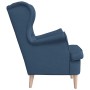 Sillón de tela azul 74x84x100 cm en Sillones | Comprar online en Foru.es