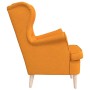 Sillón de tela amarillo oscuro 74x84x100 cm en Sillones | Comprar online en Foru.es