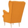 Sillón de tela amarillo oscuro 74x84x100 cm en Sillones | Comprar online en Foru.es