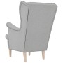 Sillón de tela gris nube 74x84x100 cm en Sillones | Comprar online en Foru.es