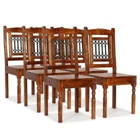 Sillas de comedor 6 uds madera maciza acabado sheesham clásico de vidaXL, Sillas de comedor - Ref: Foro24-275272, Precio: 690...