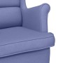 Sillón de tela azul vaquero 74x84x100 cm en Sillones | Comprar online en Foru.es